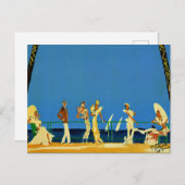 Vintage Côte d'Azur Feiertagspostkarte (Vorne/Hinten)