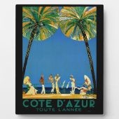 Vintage Côte d'Azur Fotoplatte (Vorderseite)