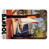 Vintage Côte d'Azur, Frankreich - Magnet (Horizontal)