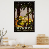 Vintage Côte d'Azur, Frankreich - Poster (Küche)
