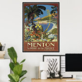 Vintage Côte d'Azur, Frankreich - Poster (Heimbüro)