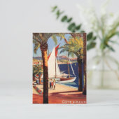 Vintage Côte d'Azur, Frankreich - Postkarte (Stehend Vorderseite)