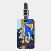 Vintage Cote D'Azur Gepäckanhänger (Vorderseite vertikal)