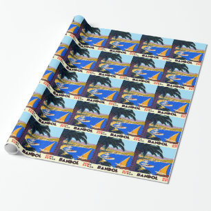 Vintage Cote D'Azur Geschenkpapier