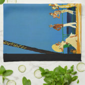 Vintage Côte d'Azur Geschirrtuch (Gefaltet)