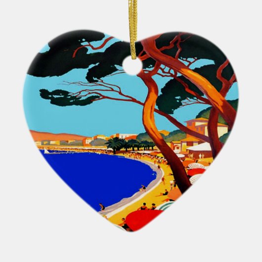 Vintage Côte d'Azur Keramikornament (Vorne)