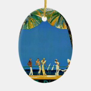 Vintage Côte d'Azur Keramikornament