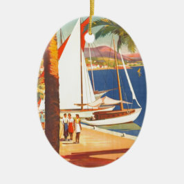 Vintage Côte d'Azur Keramikornament