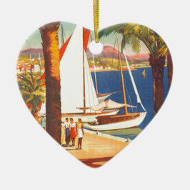 Vintage Côte d'Azur Keramikornament