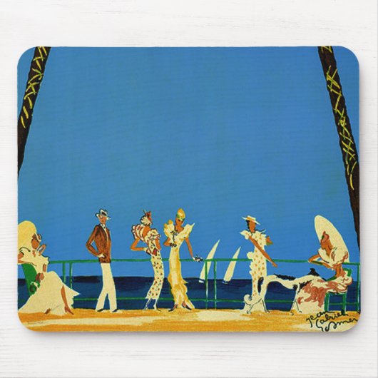 Vintage Côte d'Azur Mousepad (Vorne)