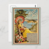 Vintage Côte d'Azur Postkarte (Vorne/Hinten)