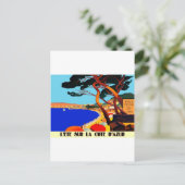 Vintage Côte d'Azur Postkarte (Stehend Vorderseite)