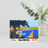 Vintage Cote D'Azur Postkarte (Stehend Vorderseite)