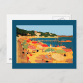 Vintage Côte d'Azur Postkarte (Vorne/Hinten)