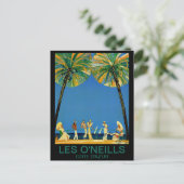 Vintage Côte d'Azur Postkarte (Stehend Vorderseite)