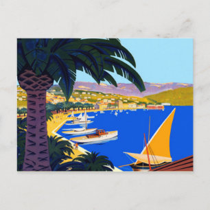 Vintage Côte d'Azur Postkarte