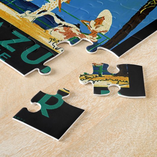 Vintage Côte d'Azur Puzzle (Seite)
