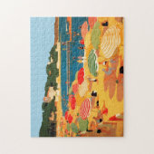 Vintage Côte d'Azur Puzzle (Vertikal)