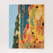 Vintage Côte d'Azur Puzzle (Vertikal)