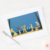 Vintage Côte d'Azur Rechteckiger Aufkleber (Umschlag)