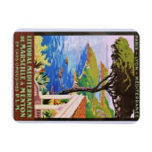 Vintage Côte d'Azur Reisebüro und Poster Magnet (Horizontal)