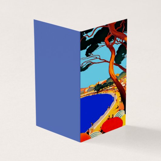 Vintage Cote D'Azur Reisekarte (Vorderseite)