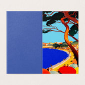 Vintage Cote D'Azur Reisekarte (Außenseite Aufgefaltet)