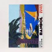 Vintage Côte d'Azur Reisevorführung Puzzle (Vertikal)