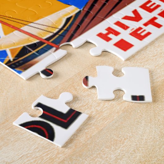 Vintage Côte d'Azur Reisevorführung Puzzle (Seite)