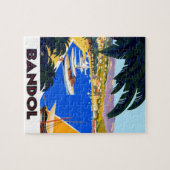 Vintage Côte d'Azur Reisevorführung Puzzle (Horizontal)