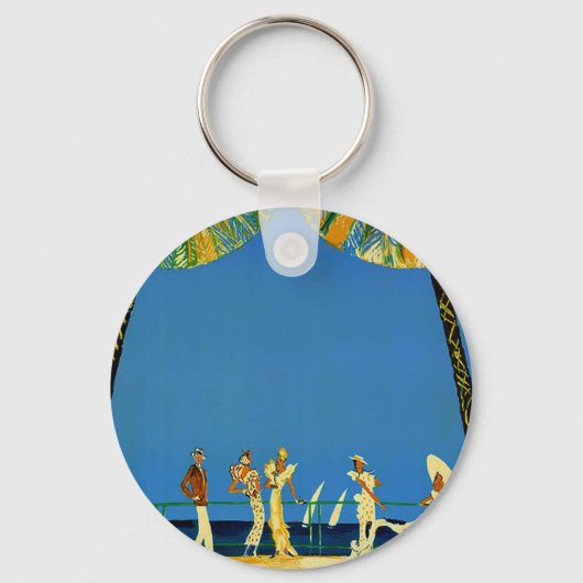 Vintage Cote D'Azur Schlüsselanhänger (Vorderseite)