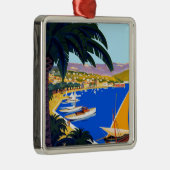 Vintage Cote D'Azur Silbernes Ornament (Rechts)