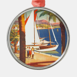 Vintage Côte d'Azur Silbernes Ornament