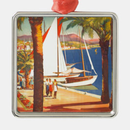 Vintage Côte d'Azur Silbernes Ornament