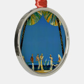Vintage Côte d'Azur Silbernes Ornament (Rechts)