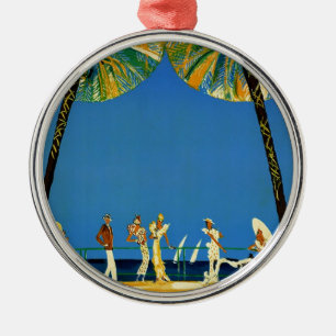 Vintage Côte d'Azur Silbernes Ornament