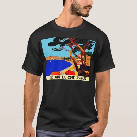 Vintage Côte d'Azur T-Shirt (Vorderseite)