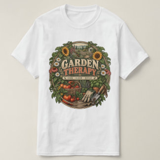 Vintage Cottage-Garten T-Shirt