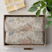 Vintage Cottage Rose Garden Pattern Seidenpapier (Geschenk)