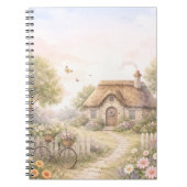 Vintage Cottage Spiral-Foto-Notizbuch Notizblock (Vorderseite)