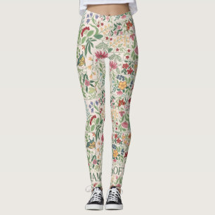 Vintage Cottagecore Blumenmuster Maßgeschneiderte  Leggings