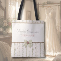 Vintage Cottagecore Hochzeitskoordinator-Tasche