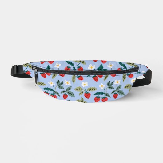 Vintage Cottagecore Strawberry Pattern Bauchtasche (Vorderseite)