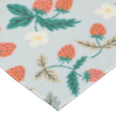 Vintage Cottagecore Strawberry Pattern Tischdecke (Schrägansicht)
