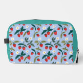 Vintage Cottagecore Strawberry Pattern Waschbeutel (Vorderseite)