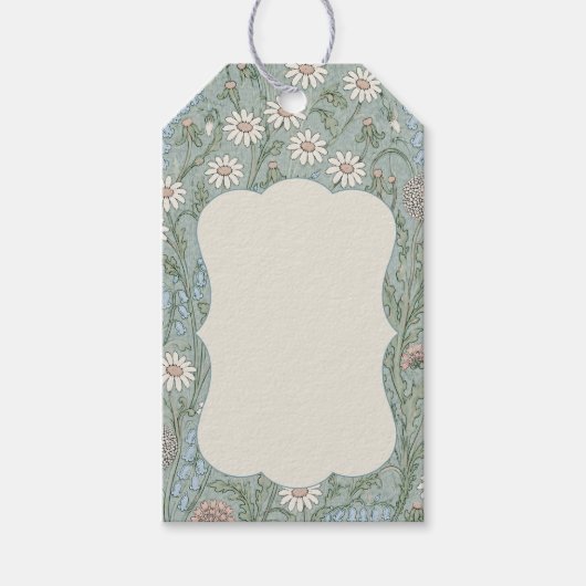 Vintage Cottagecore Wildflower Geschenkanhänger (Vorderseite)