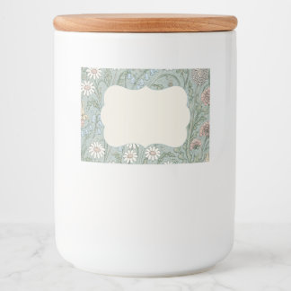 Vintage Cottagecore Wildflower Lebensmitteletikett