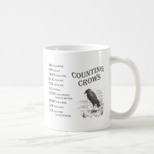 Vintage Counting Crow Reim-Tasse Kaffeetasse