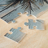 Vintage Country Christmas Rustic Farmhouse Wood Puzzle (Seite)