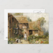 Vintage Country Cottage Chores Postkarte (Vorne/Hinten)